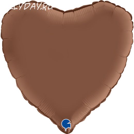 Сердце, шоколад 18"