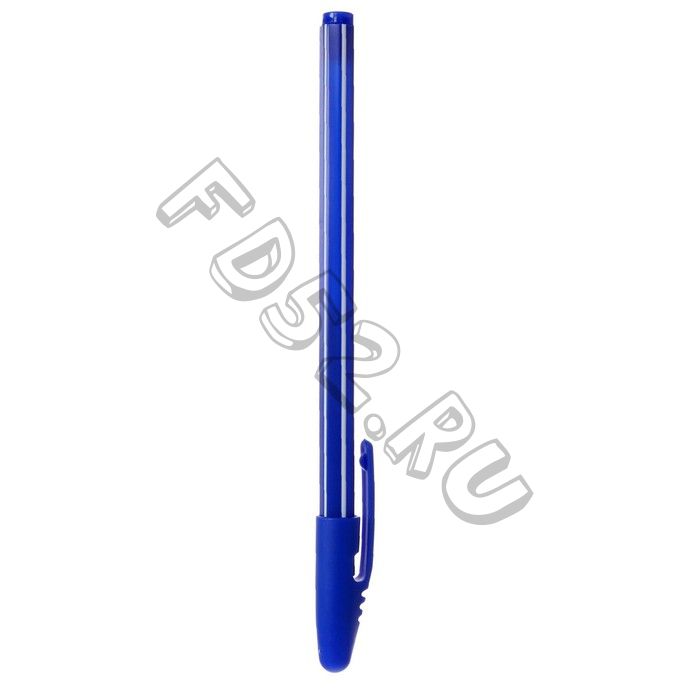 Ручка шариковая "Полоски синий/белый", 0.5 мм, стержень синий (12 штук)