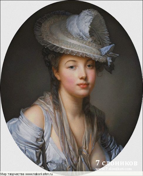 Набор для вышивания "649 Jean-Baptiste Greuze, The White Hat"