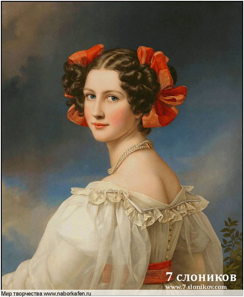 Набор для вышивания "654 Joseph Karl Stieler Portrait of Auguste Strob"