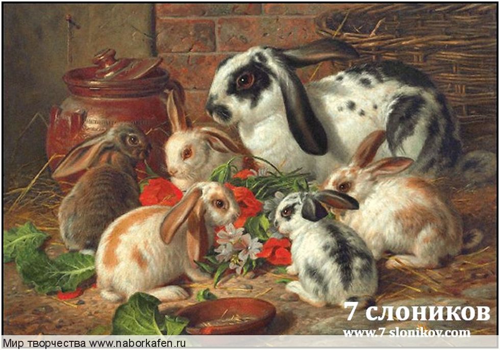 Набор для вышивания "592 A Family Of Rabbits"