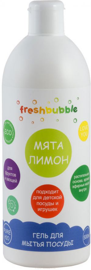 Гель для мытья посуды Мята и Лимон MINI Freshbubble (Фрешбабл) 100 мл