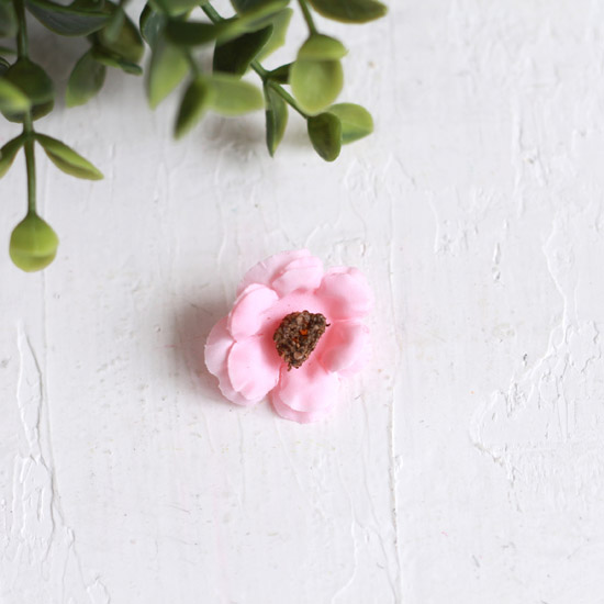 Цветок тканевый - Фиалка ярко-розовая 2,8 см.