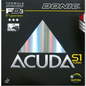 Накладка Donic Acuda S1 Turbo (гладкая) Max красная