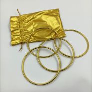 #НЕНОВЫЙ Сцепленные кольца 4,5" (11.43 см) — золото - 4 кольца
