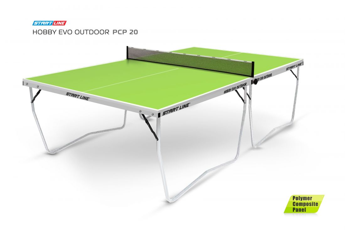 Теннисный стол всепогодный Hobby Evo Outdoor PCP 20 с инновационной столешницей 20 мм.