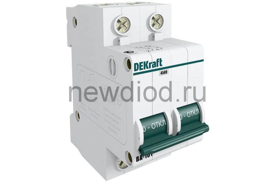 DEKraft Автоматический выключатель 2Р 50А (C) ВА-101 4,5кА Schneider Electric