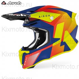 Шлем Airoh Twist 2.0 Lift, Красно-сине-жёлтый
