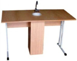 Стол ученический для кабинета химии (раковина 15см)