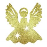 Украшение "Ангел рождественский", цвет золото