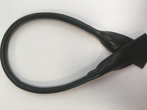 Ручка кожаная для сумок. Цвет: болотный, 68 см