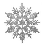 Украшение "Снежинка ажурная", цвет серебро