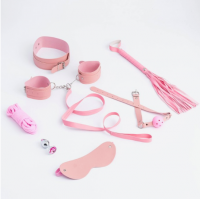 Эротический набор "Легкий БДСМ", розовый, 8 предметов