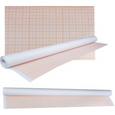 Бумага масштабно-координатная, оранжевая сетка, 640 мм*40 м, крафт-упаковка (арт. АК80-М640)