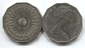 Австралия 50 центов 1977 XF