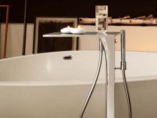 Напольный смеситель Hansgrohe AXOR Massaud для ванны с душем 18450000 ФОТО