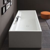 Керамическая ванна Nic Design Pool Maxi с полочкой 180x90x57 014 4 схема 1