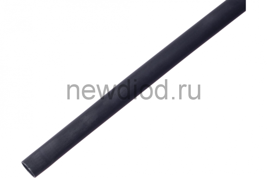 Термоусадочная трубка клеевая 18,0/6,0 мм, черная (упак. 10 шт. по 1 м)  REXANT