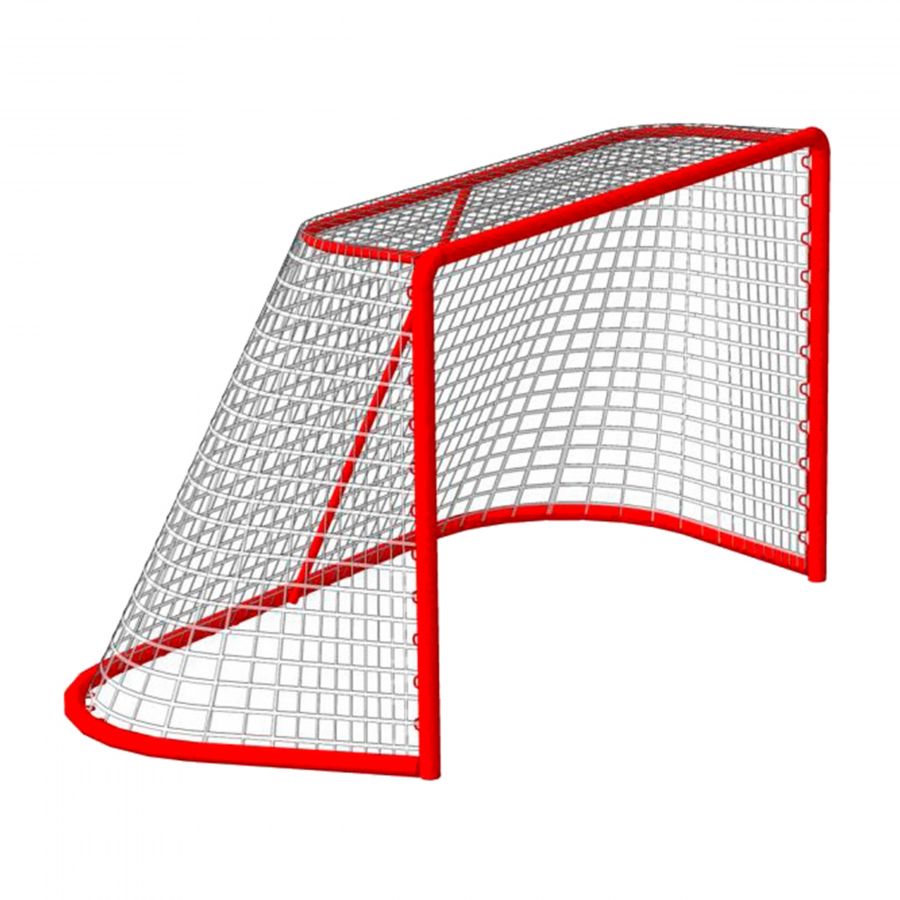 Сетка хоккей яч. 40*40 (1,25*1,85*1,30м) d=5,0мм, цвет белый (пара).