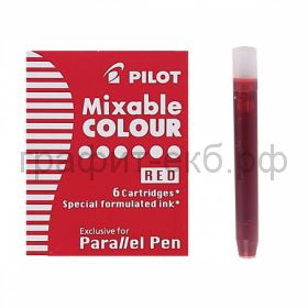 Картридж Pilot для перьевой ручки красный 6шт. IC-P3-S6-R