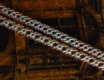 Позолоченная цепочка, плетение двойной ромб, комбинированная позолота, 6 мм (арт. 250429)