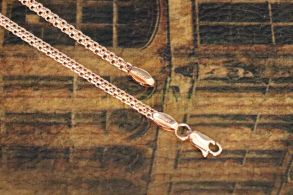 Позолоченнная цепочка, плетение "бисмарк", 3 мм (арт. 250433)
