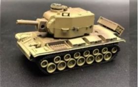 Сборная модель танка  КВ-2 в масштабе 1/72 зеленый