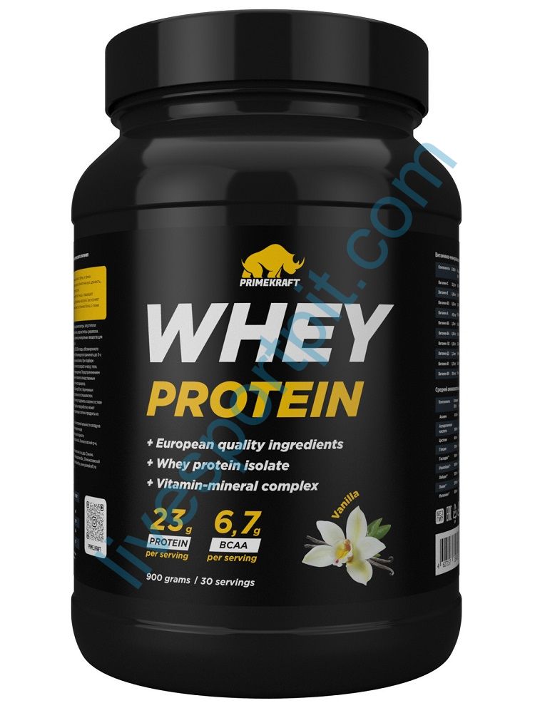 Сывороточный протеин Whey Protein 900 г PRIMEKRAFT Ваниль