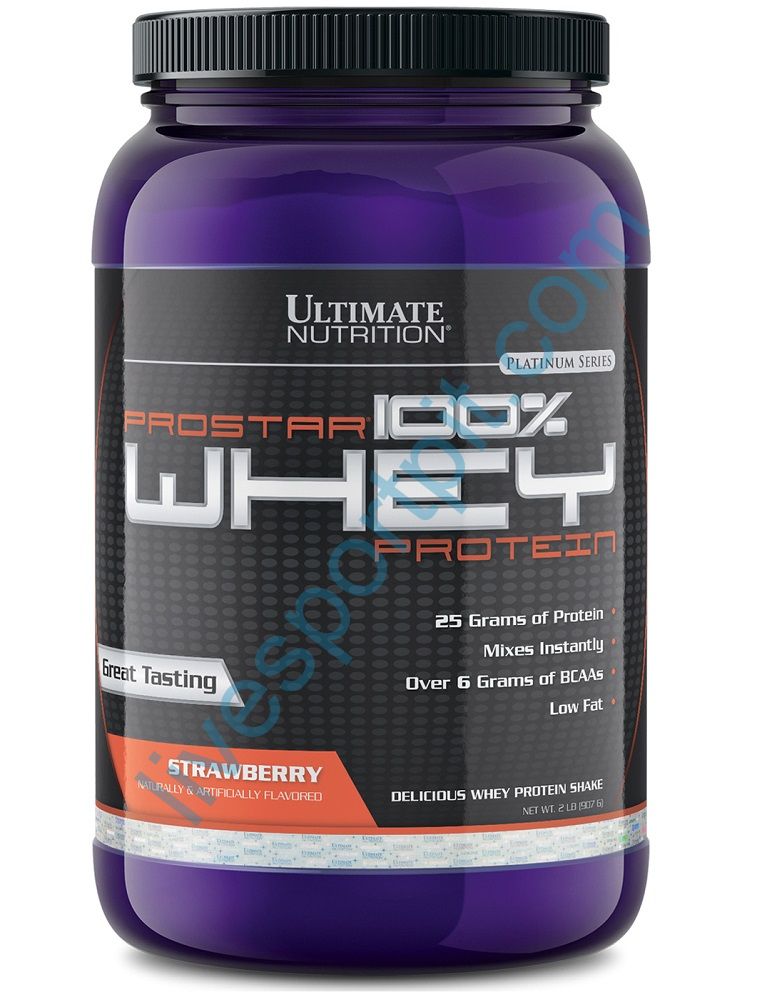 Сывороточный протеин Prostar Whey 907 г Ultimate Nutrition Клубника