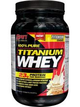 Сывороточный протеин Pure Titanium Whey 908 г SAN Ваниль