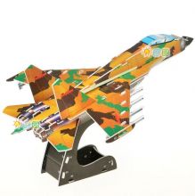 3D пазл, бумажный конструктор из картона  самолет Су-33 31 см