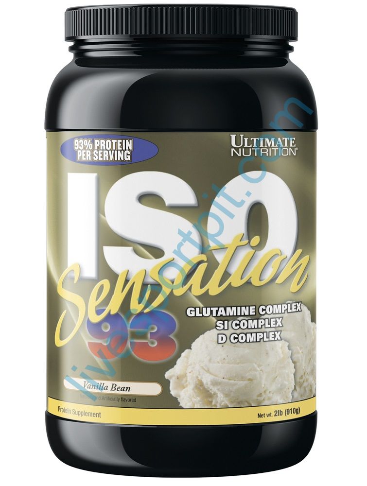 Сывороточный изолят ISO Sensation 910 г Ultimate Nutrition Ваниль