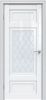 Межкомнатная Дверь Triadoors Царговая Gloss 589 ПО Белый Глянец со Стеклом Ромб / Триадорс