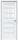 Межкомнатная Дверь Triadoors Царговая Gloss 583 ПО Белый Глянец со Стеклом Сатинат / Триадорс