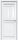 Межкомнатная Дверь Triadoors Царговая Gloss 533 ПО Белый Глянец со Стеклом Сатинат / Триадорс