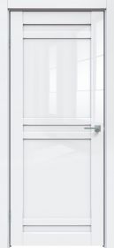 Межкомнатная Дверь Triadoors Царговая Gloss 532 ПО Белый Глянец со Стеклом Сатинат / Триадорс