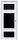 Межкомнатная Дверь Triadoors Царговая Gloss 527 ПО Белый Глянец со Стеклом Лакобель Черный / Триадорс