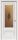 Межкомнатная Дверь Triadoors Царговая Luxury 599 ПО Лиственница Белая со Стеклом Сатин Бронза Бронзовый Пигмент / Триадорс