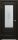 Межкомнатная Дверь Triadoors Царговая Luxury 599 ПО Тёмный Орех со Стеклом Сатин Белый Лак Прозрачный / Триадорс