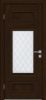 Межкомнатная Дверь Triadoors Царговая Luxury 589 ПО Бренди со Стеклом Ромб / Триадорс