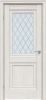 Межкомнатная Дверь Triadoors Царговая Luxury 587 ПО Лиственница Белая со Стеклом Ромб / Триадорс