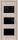 Межкомнатная Дверь Triadoors Царговая Luxury 580 ПО Капучино со Стеклом Лакобель Черный / Триадорс