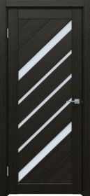 Межкомнатная Дверь Triadoors Царговая Luxury 573 ПО Тёмный Орех со Стеклом Сатинат / Триадорс