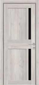 Межкомнатная Дверь Triadoors Царговая Luxury 562 ПО Лагуна со Стеклом Лакобель Чёрный/ Триадорс