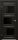 Межкомнатная Дверь Triadoors Царговая Luxury 561 ПО Тёмный Орех со Стеклом Лакобель Черный / Триадорс