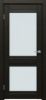 Межкомнатная Дверь Triadoors Царговая Luxury 559 ПО Тёмный Орех со Стеклом Сатинат / Триадорс