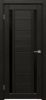 Межкомнатная Дверь Triadoors Царговая Luxury 555 ПО Тёмный Орех со Стеклом Лакобель Черный / Триадорс