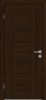 Межкомнатная Дверь Triadoors Царговая Luxury 554 ПО Бренди со Стеклом Лакобель Черный / Триадорс