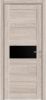 Межкомнатная Дверь Triadoors Царговая Luxury 550 ПО Капучино со Стеклом Лакобель Черный / Триадорс