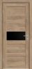 Межкомнатная Дверь Triadoors Царговая Luxury 550 ПО Сафари со Стеклом Лакобель Черный / Триадорс